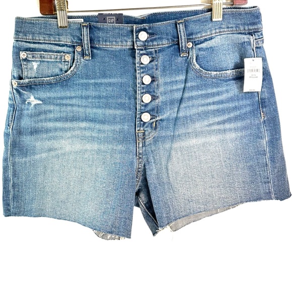 Gap Women’s 4" High Rise Button-Fly Denim Shorts Size: 31/12 Regular NWT. - Picture 2 of 15